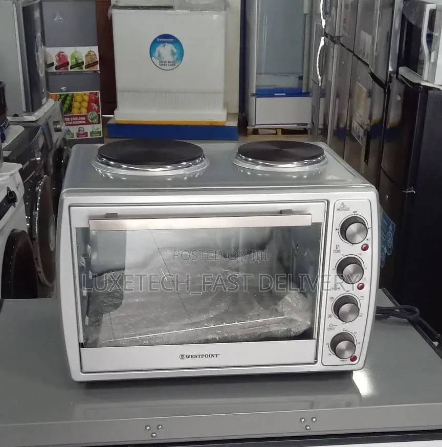 Westpoint Mini Oven 45-Litres With 2 Electric Hot Plates on Top