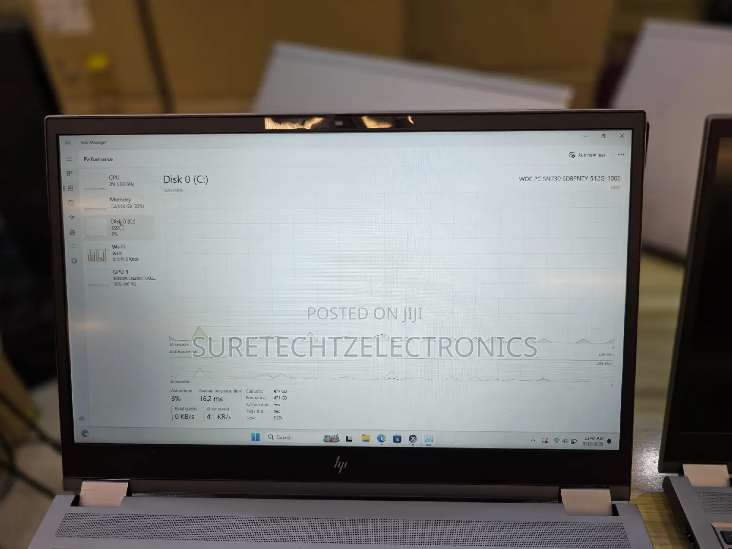Laptop HP Zbook Fury 15 G7 32GB Intel Core i7 SSD 512GB