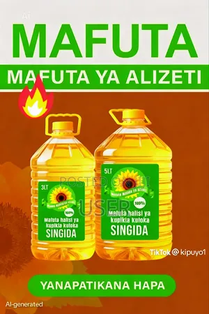 Mafuta Ya Kupikia Ya Alizeti