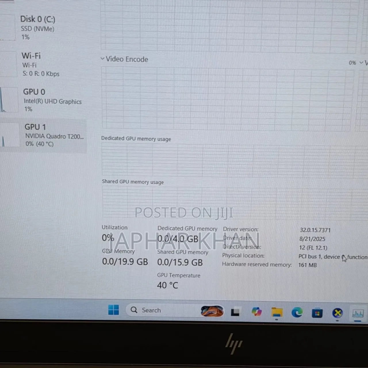 Laptop HP Zbook Fury 15 G7 32GB Intel Core i7 HDD+SSD 512GB