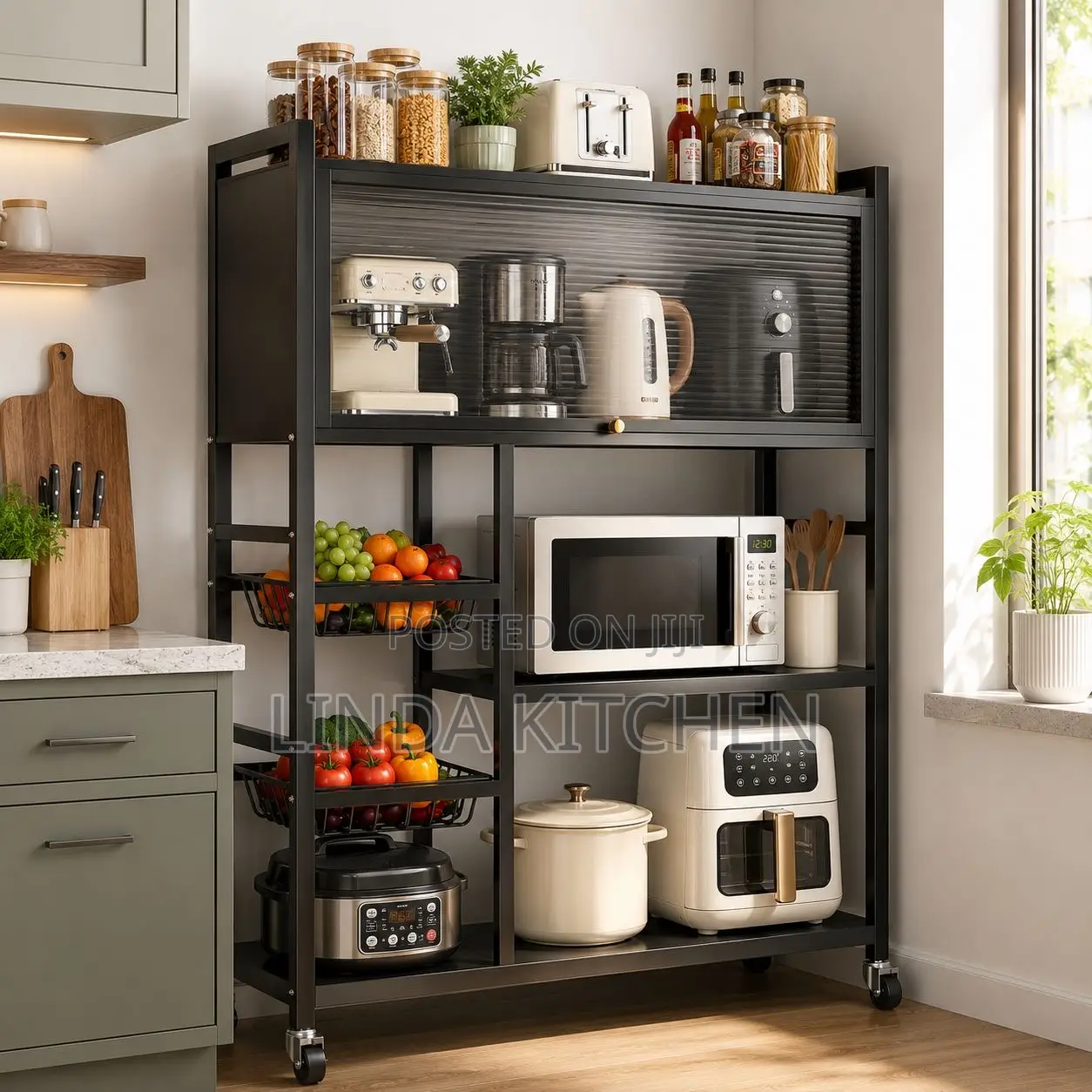 Kitchen Appliances Rack With Cabinet. 80*32*125cm