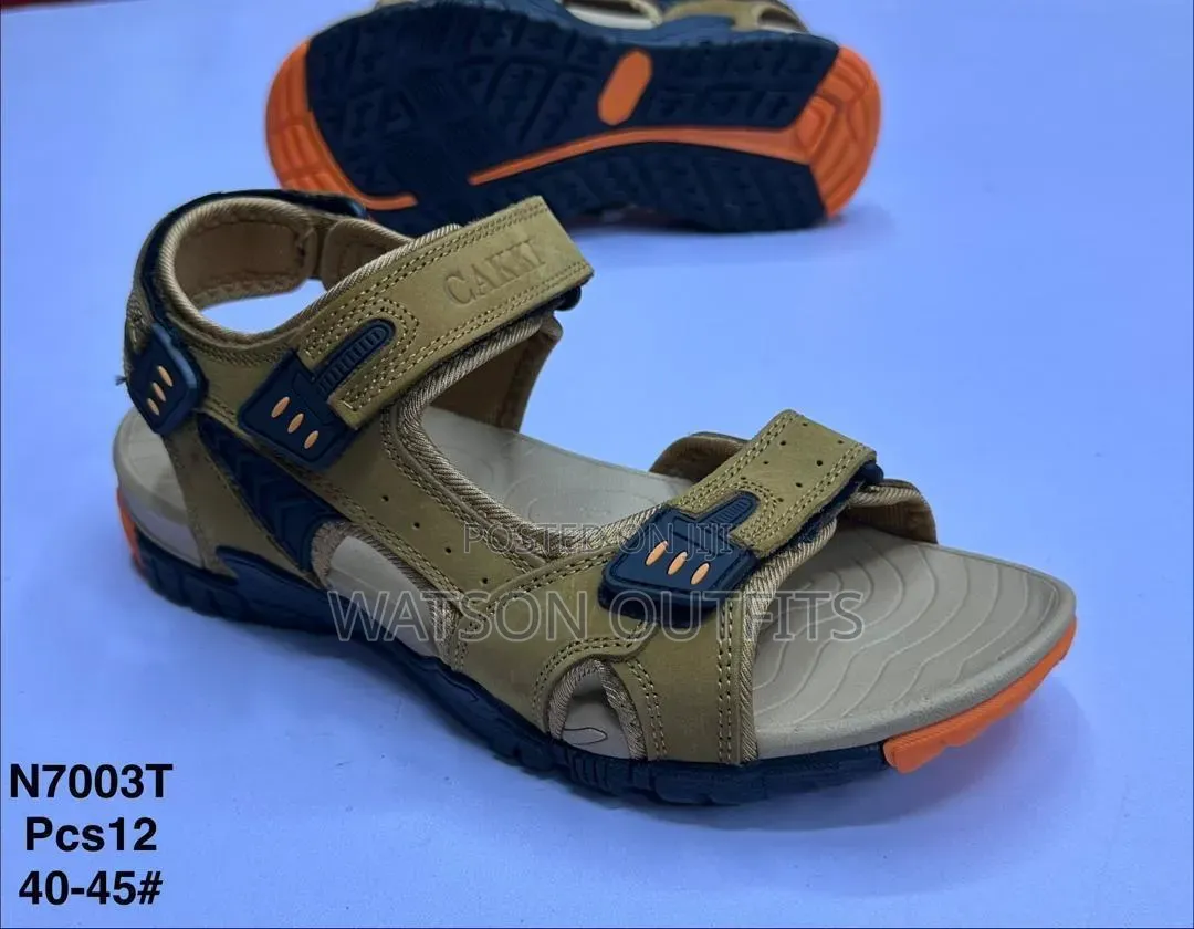 Open Shoes Leathered or Leather Sandals New and Original for Men's
