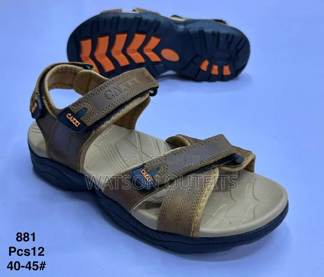 Open Shoes Leathered or Leather Sandals New and Original for Men's