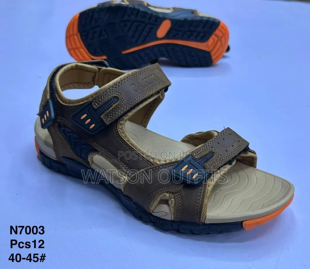 Open Shoes Leathered or Leather Sandals New and Original for Men's