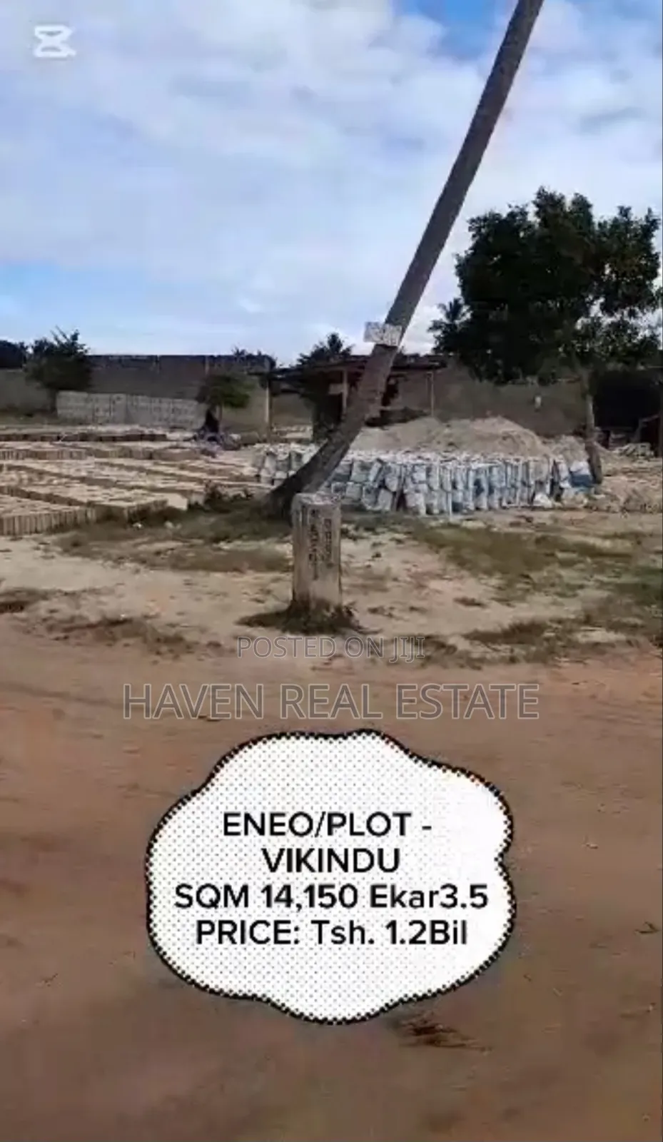 3.5 Acres Yard for Sale at Vikindu Along Main Road