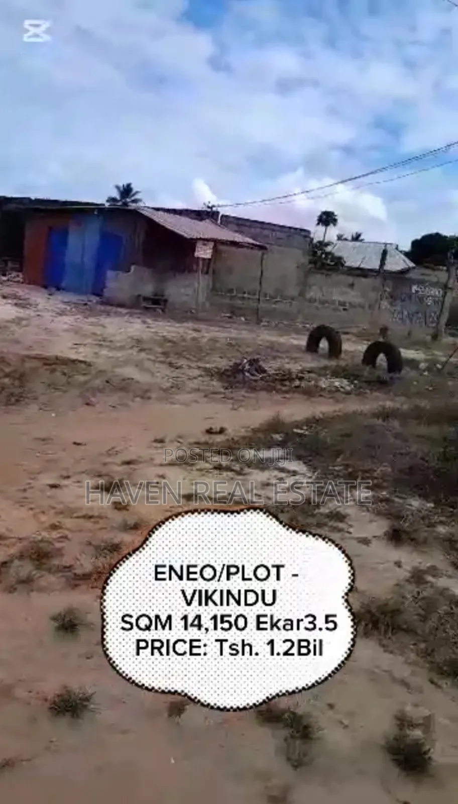 3.5 Acres Yard for Sale at Vikindu Along Main Road