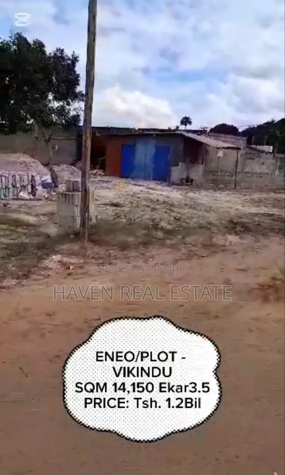 3.5 Acres Yard for Sale at Vikindu Along Main Road