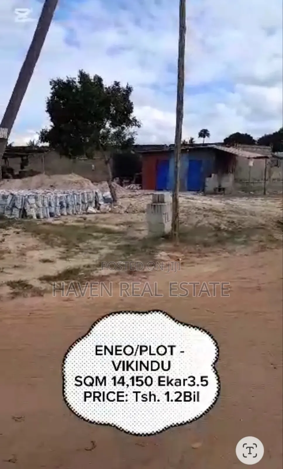 3.5 Acres Yard for Sale at Vikindu Along Main Road