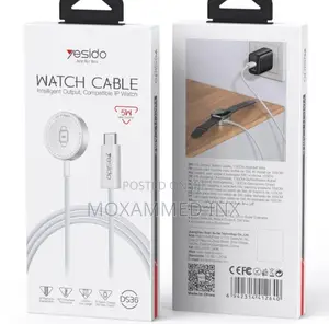 Ds36 Yesido Watch Cable Charger for Apple 5watts 1meter Braided Cable