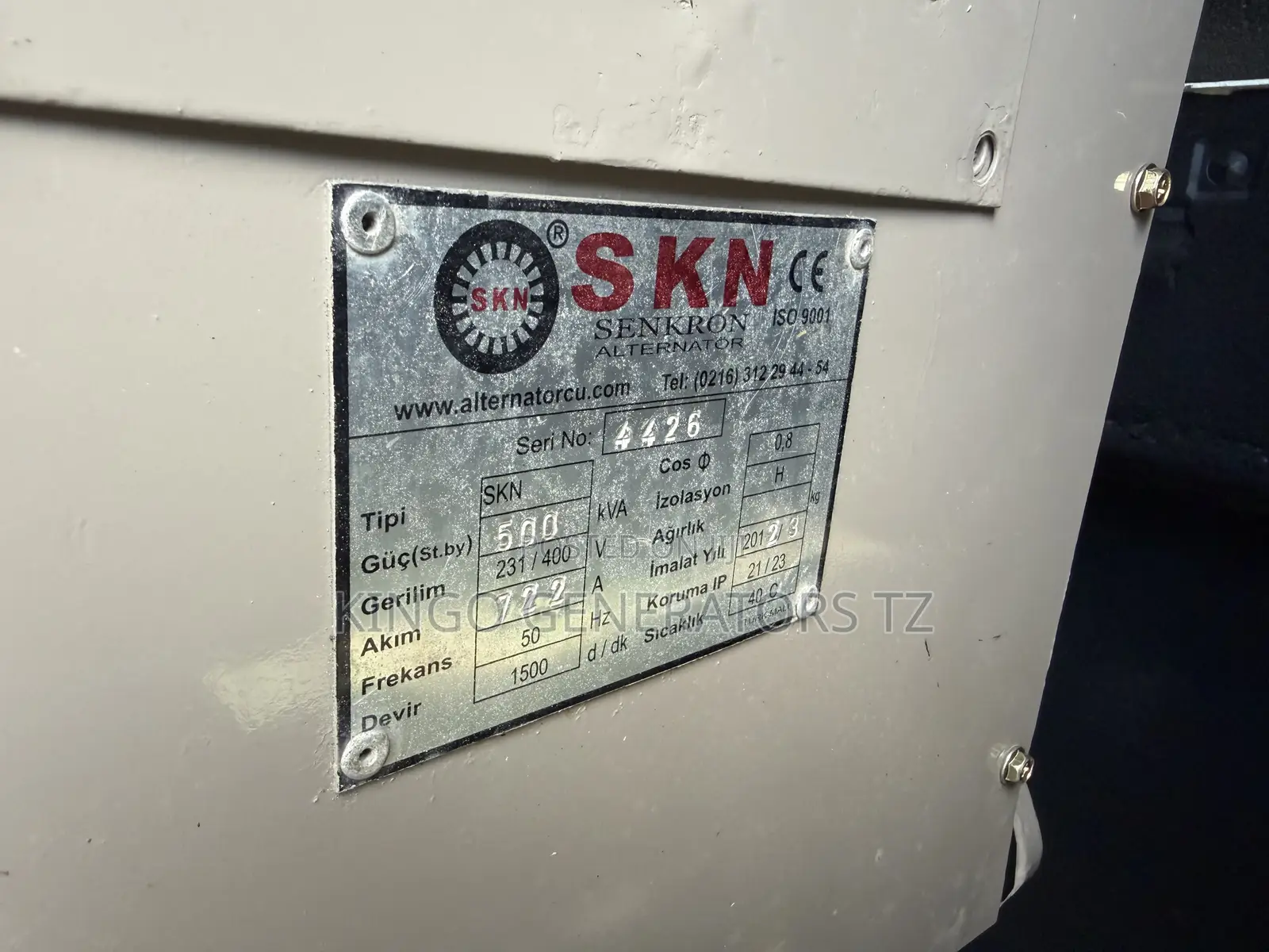 Generator Ipower 500kva