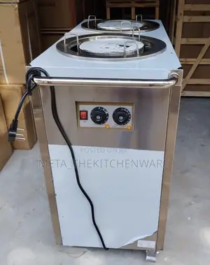 Double Head Commercial Plate Warmer Cart