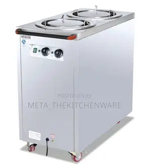 Double Head Commercial Plate Warmer Cart