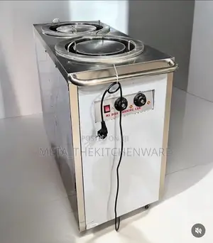 Double Head Commercial Plate Warmer Cart