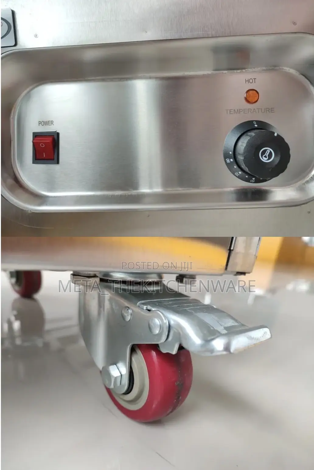 Double Head Commercial Plate Warmer Cart