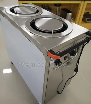 Double Head Commercial Plate Warmer Cart