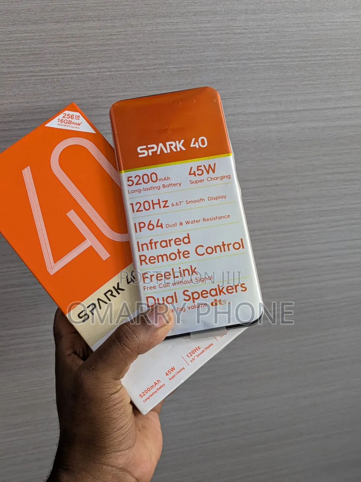 New Tecno Spark 40 256 GB Gray
