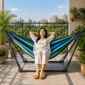 Double Stand Folding Steel Hammock 400lbs (181kg)