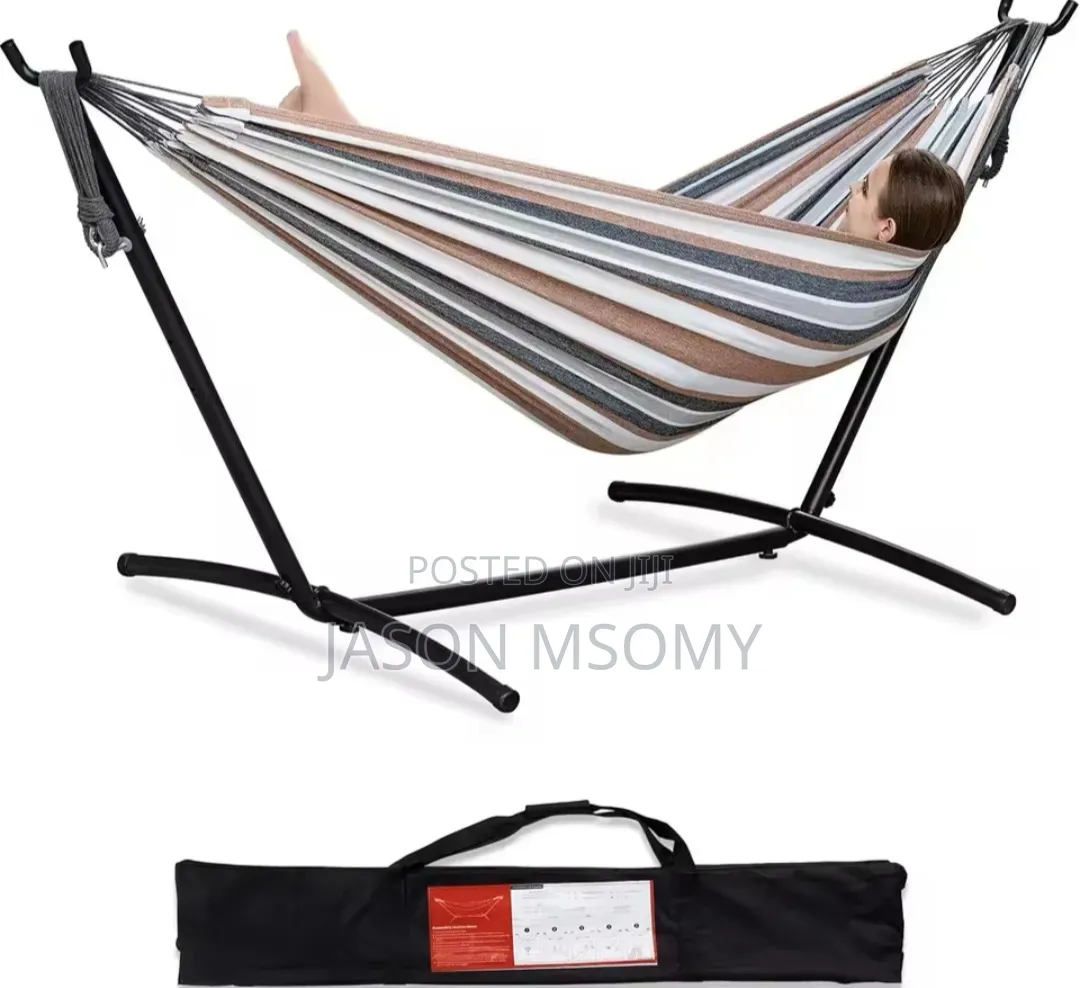 Double Stand Folding Steel Hammock