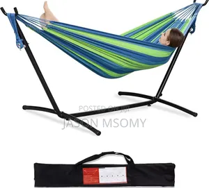 Double Stand Folding Steel Hammock