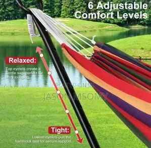 Double Stand Folding Steel Hammock