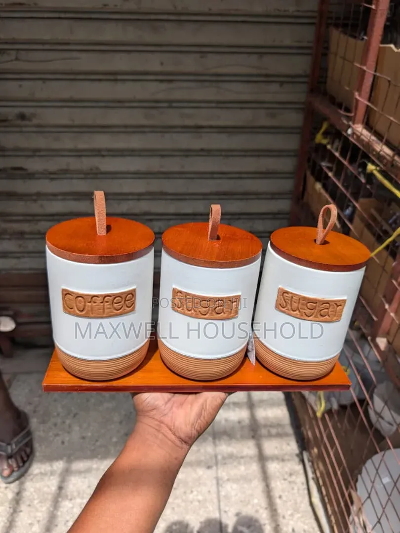 Ceramic Kitchen Canister Set