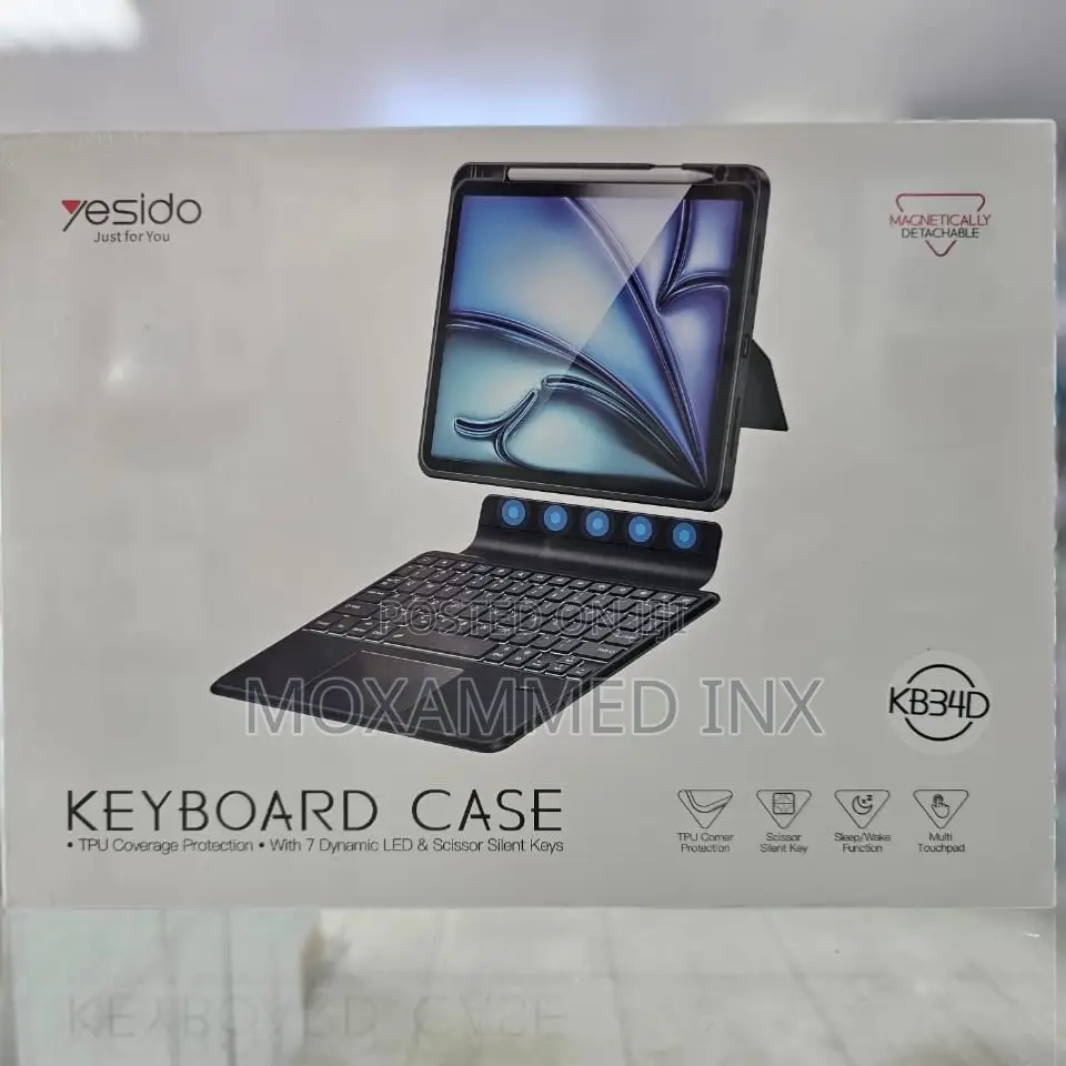Kb34d Yesido Magnetic Detachable Keyboard Case Apple iPad