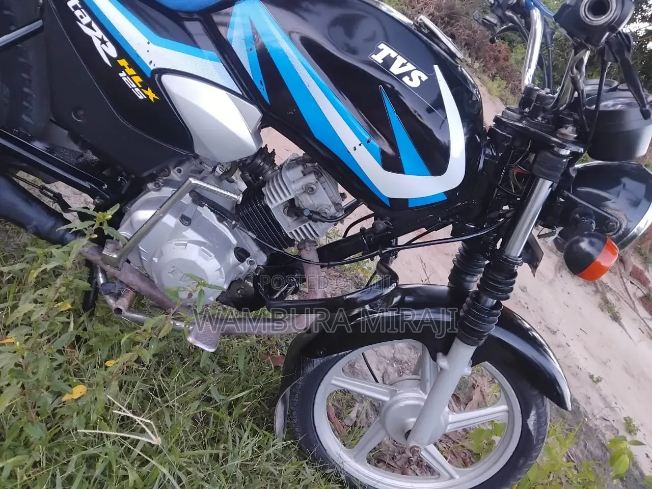 New TVS HLX 125 2025 Black