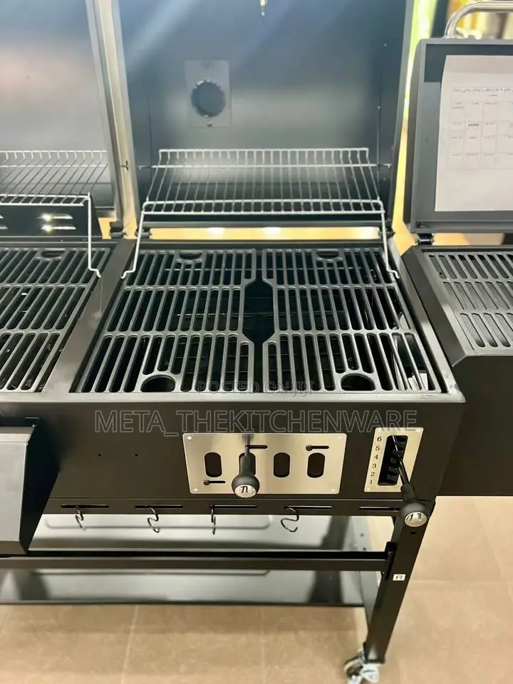 Heavy Duty Gas And Charcoal Bbq Grill Trolley