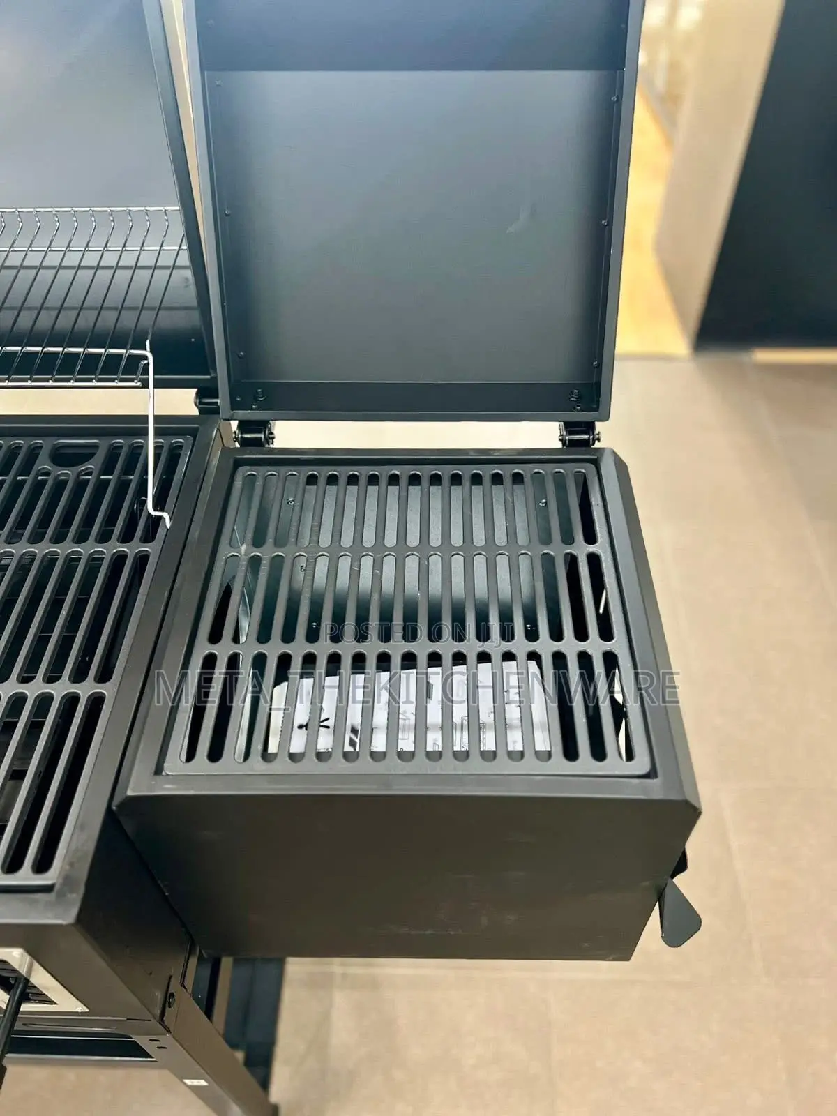 Heavy Duty Gas And Charcoal Bbq Grill Trolley