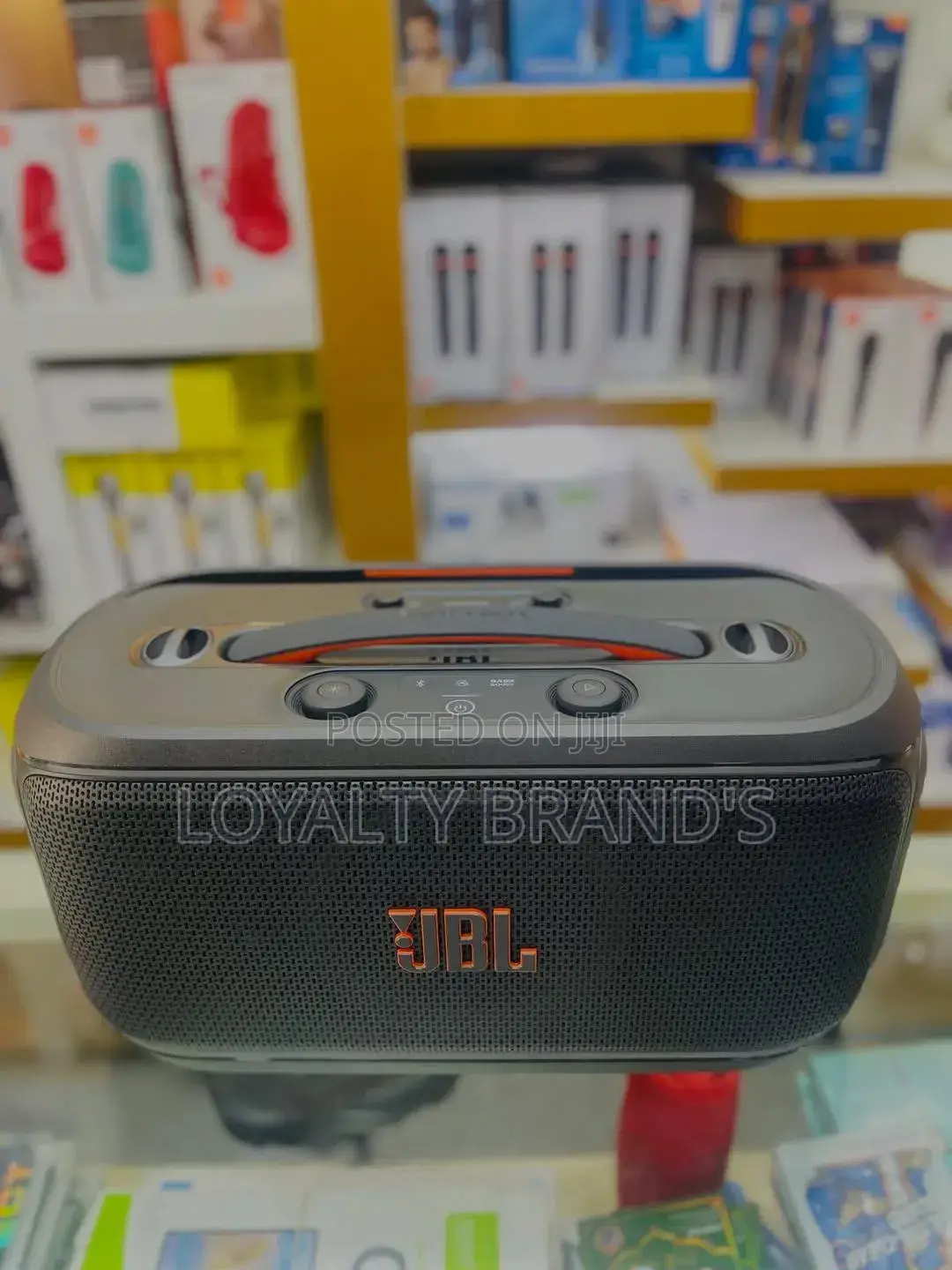 JBL Partybox on-the-Go – Party Speaker | Wireless Mic Powerful Sound