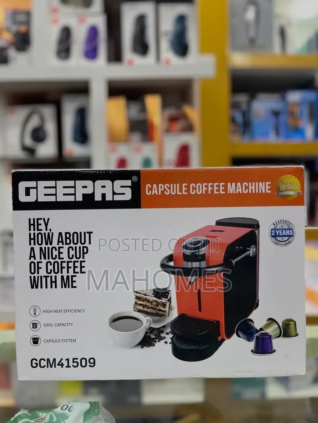 Geepas Capsule Coffee Machine