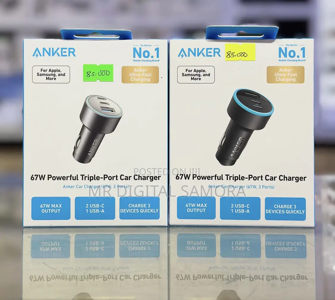 Anker Triple-Port Car Charger 67w