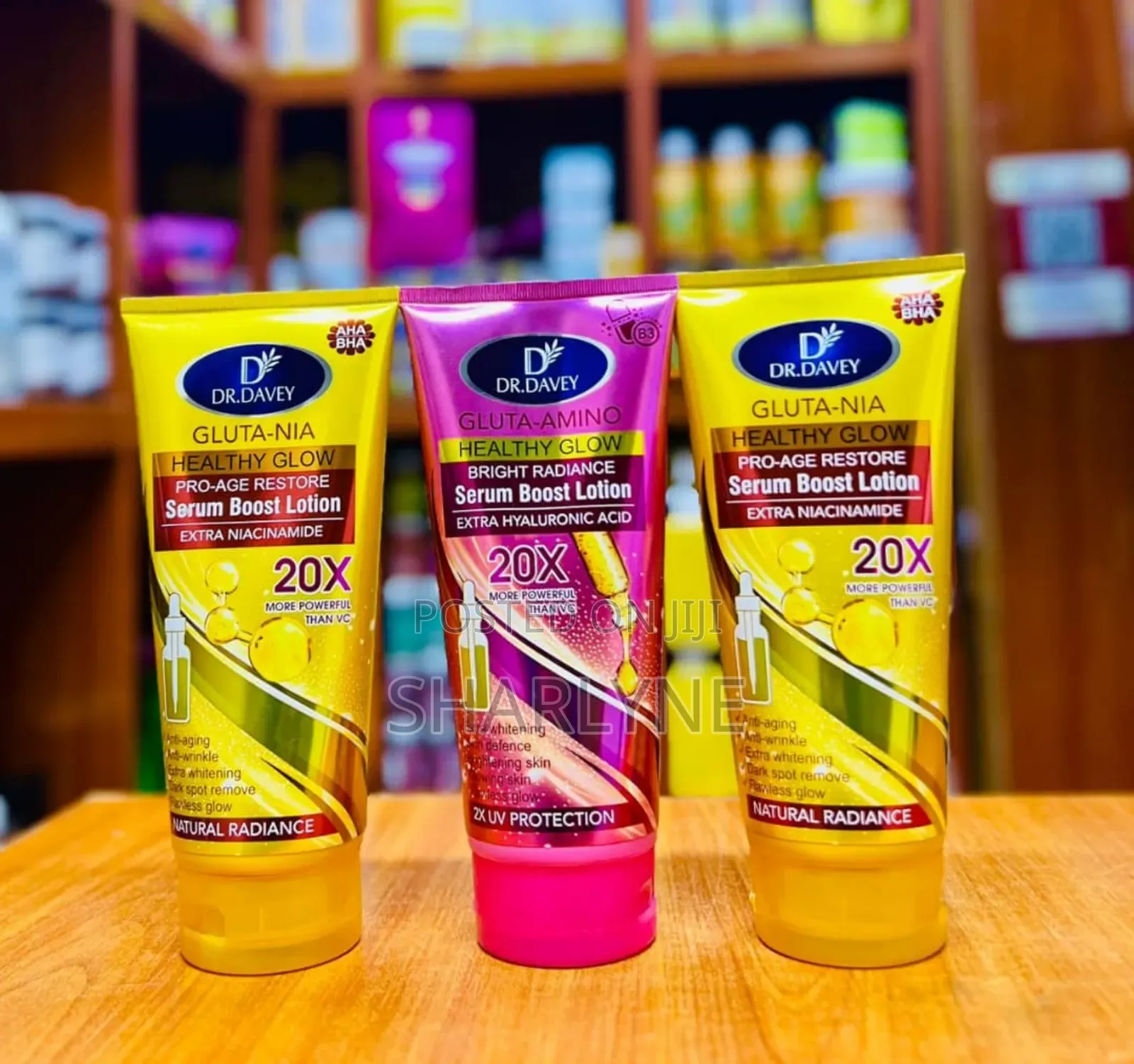 Dr. Davey Gluta-Amino Healthy Glow Bright Radiance Serum Boost Lotion