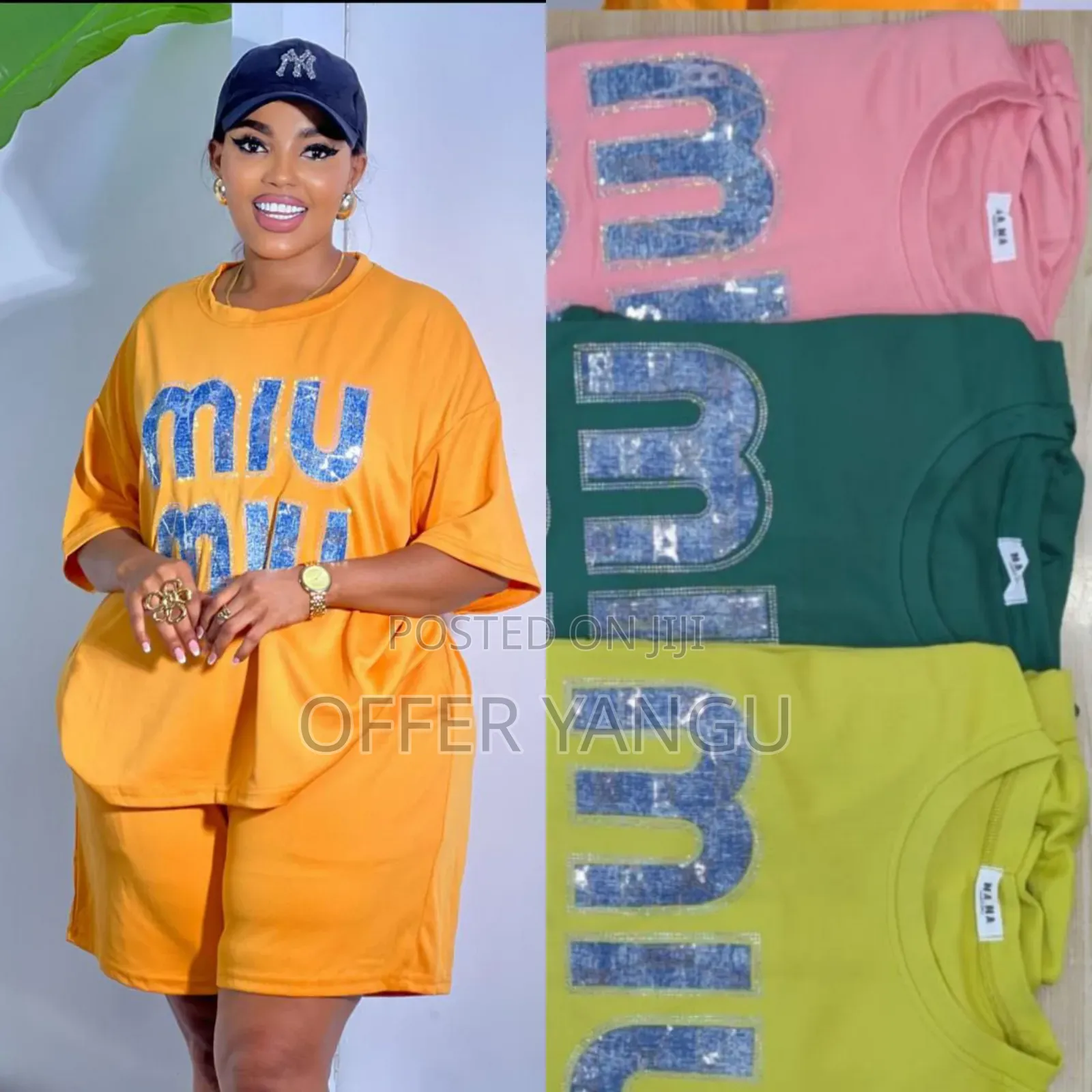Miu Shirt Shorts 2pc