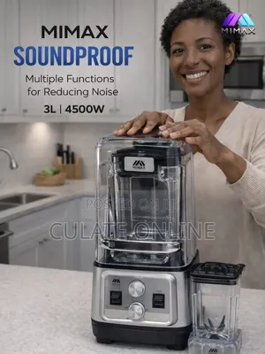 3ltrs Mimax 2 in 1 Soundproof Blender