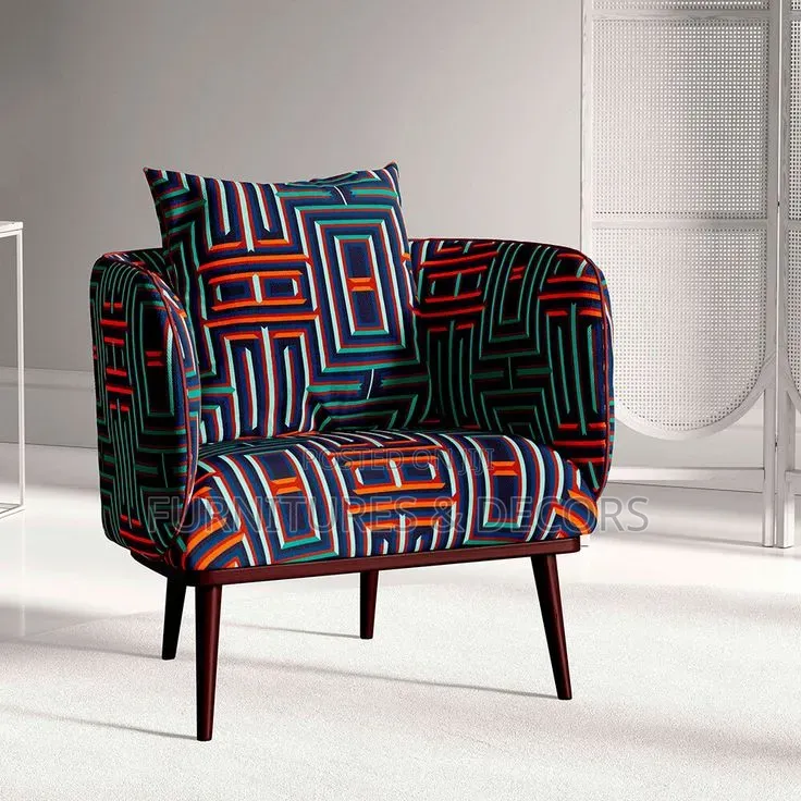 Sofa Made With African Print Cloth/Mud. Just Call/Text We're Available