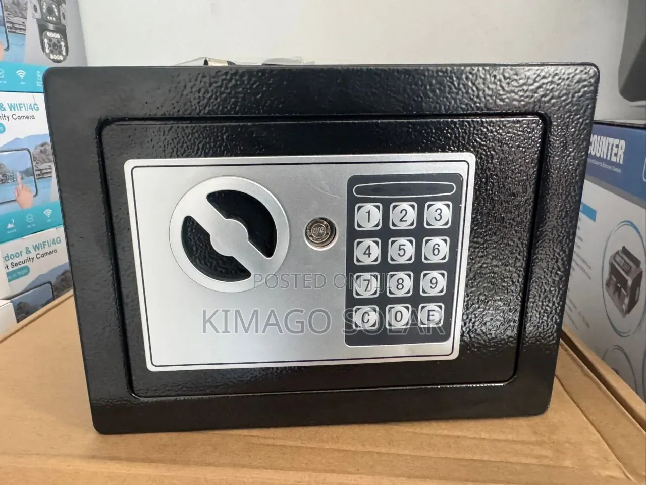 Mini Safe Inayofungwa Ukutani Au Kwenye Kabati La Nyumbani
