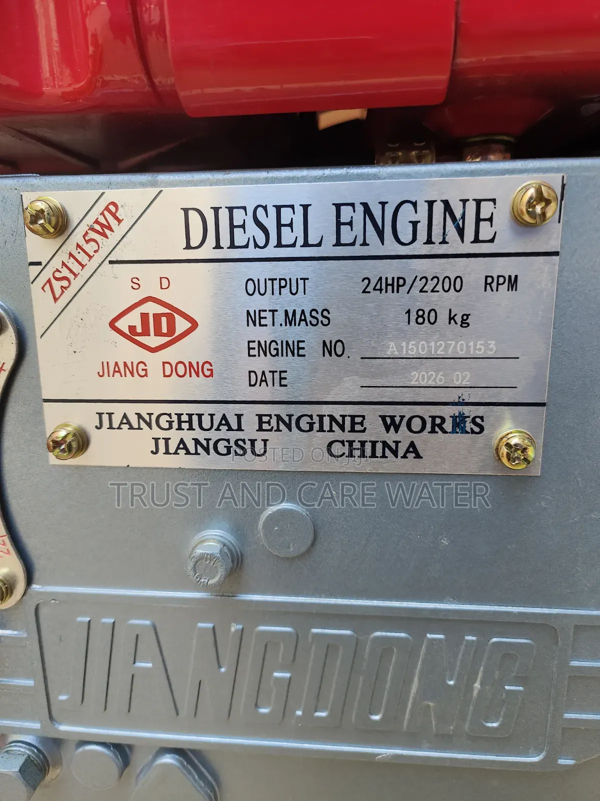 Jiang Dong Diesel Engine 24hp