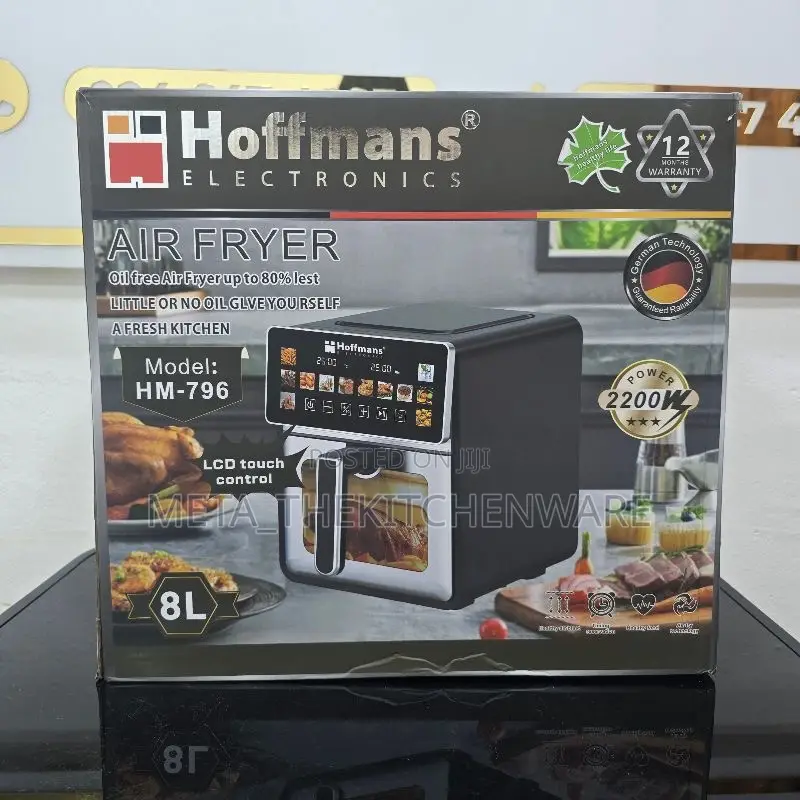 Hoffmans Electric Digital Airfryer, 8 L - Model: Hm-796