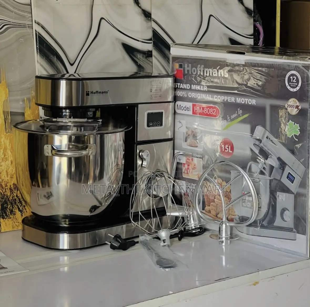 Hoffmans Multi Function Stand Mixer 15l 2000w