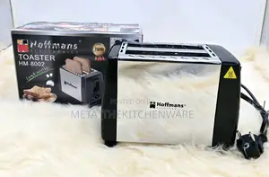 Hoffmans Stainless Steel Bread Toaster 2 Slice, 700w Hm- 8002