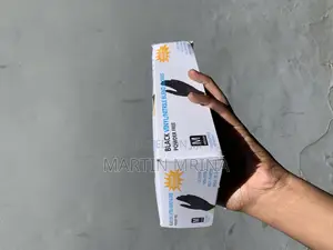 Black Vinyl/Nitrile Blend Gloves (Powder Free)