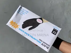 Black Vinyl/Nitrile Blend Gloves (Powder Free)