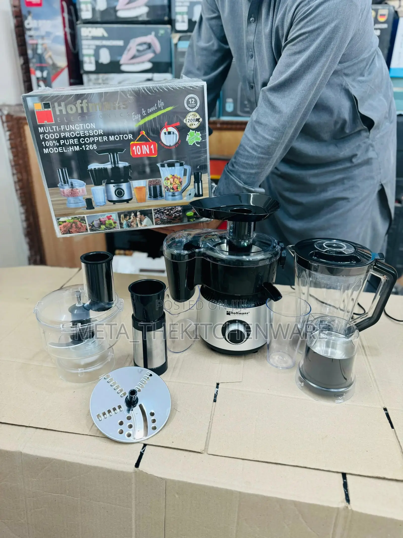 Hoffmans Multifunctional Food Processor 10-in-1