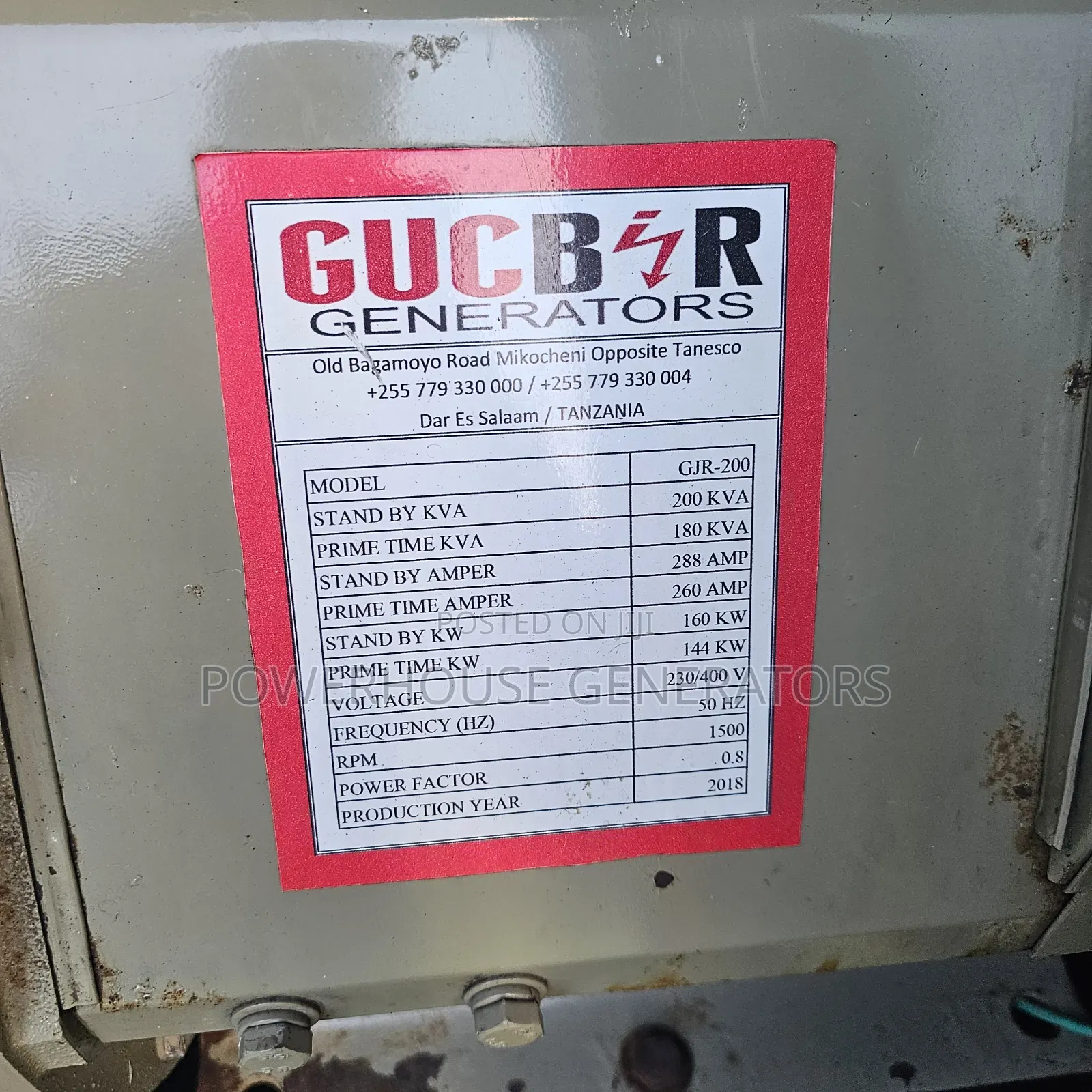 Generator Ricardo 200kva