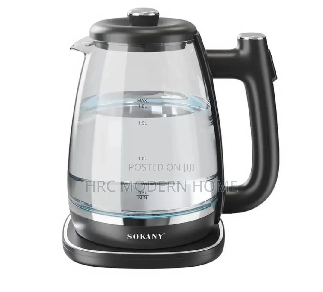 High Quality Glass Ketle Sokany