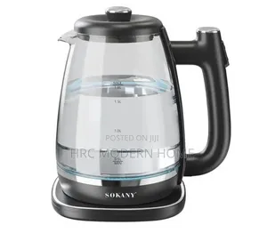 High Quality Glass Ketle Sokany