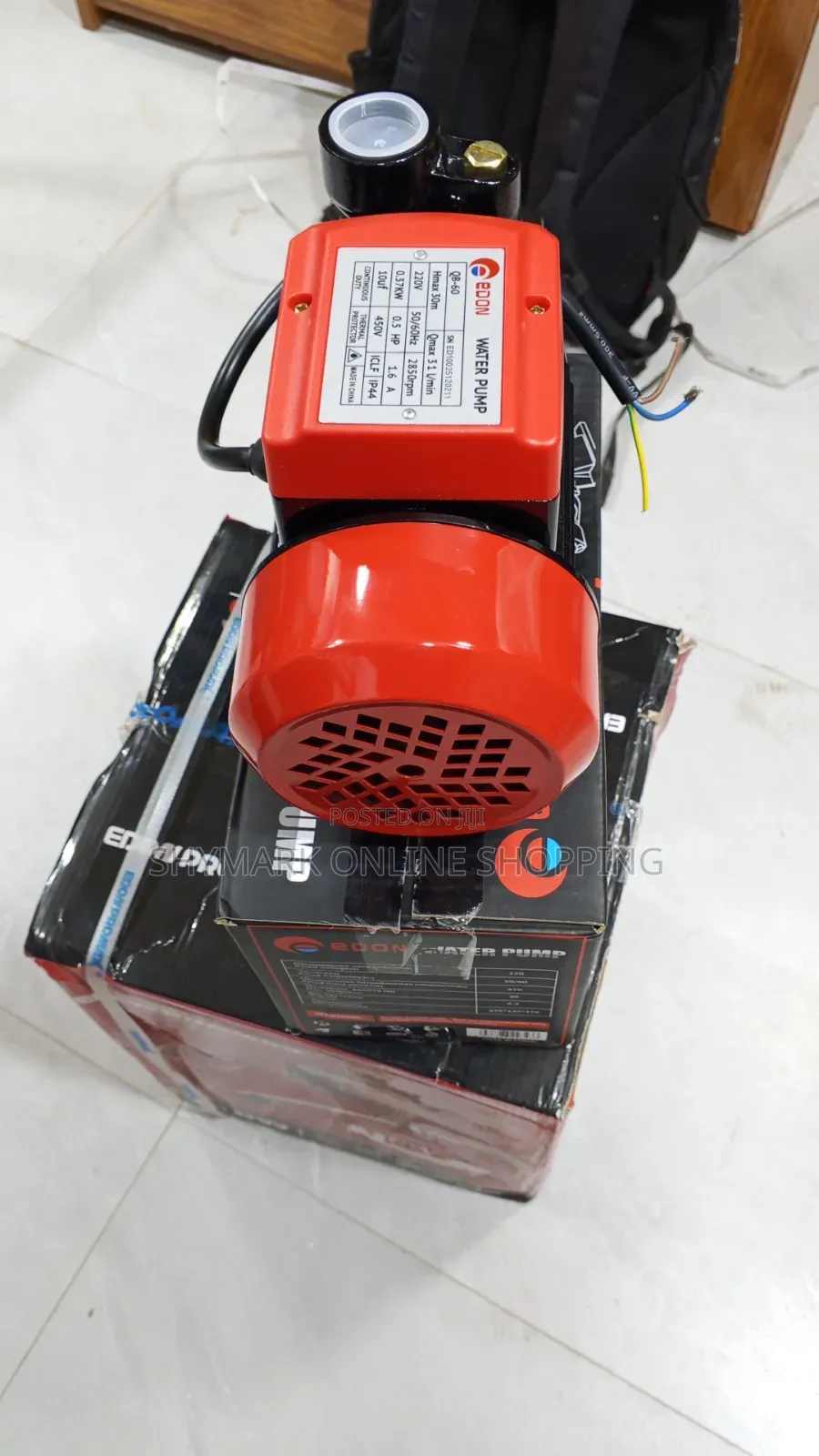 Edon Water Pump 0.5hp Model Qb-60