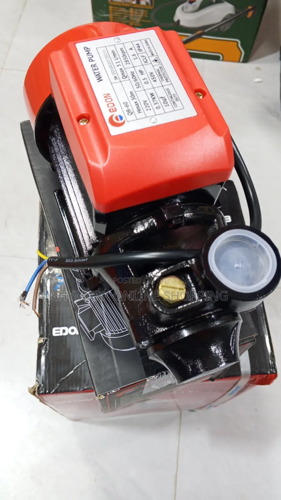 Edon Water Pump 0.5hp Model Qb-60