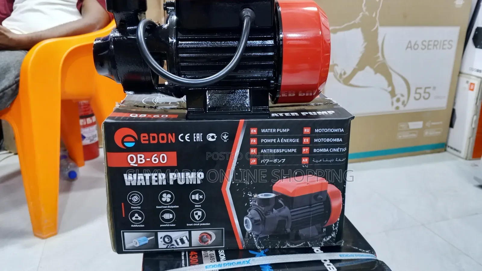 Edon Water Pump 0.5hp Model Qb-60